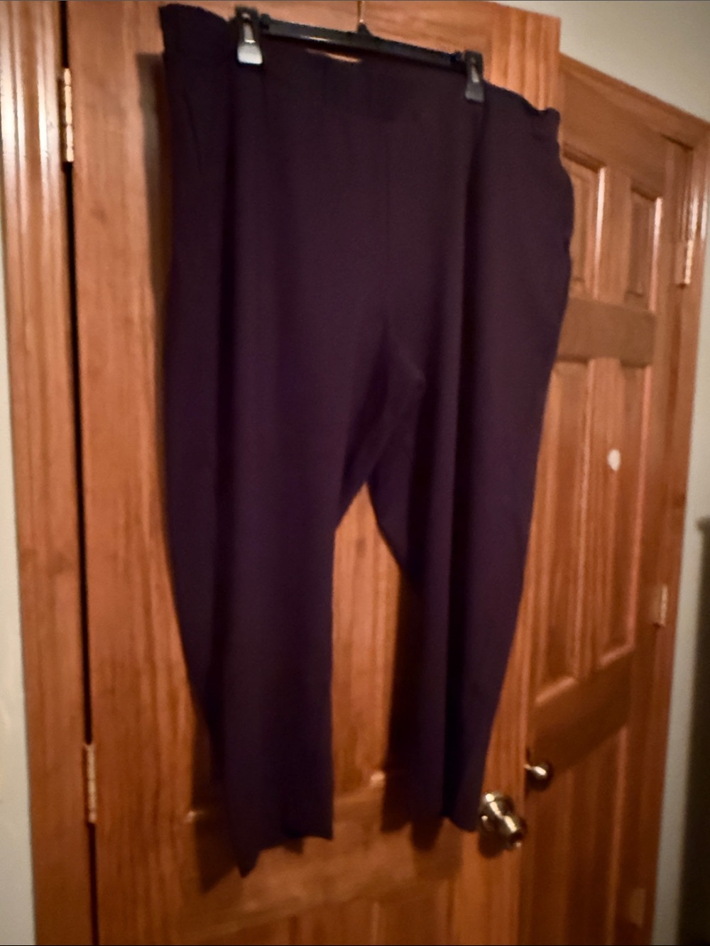 Liz & Me Classic Black Pull-On Women's Trousers
